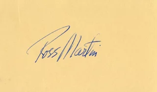 Ross Martin autograph