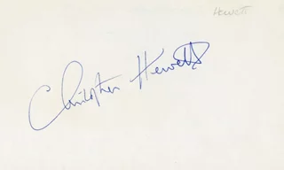 Christopher Hewett autograph