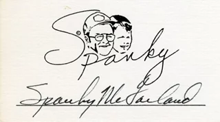 Spanky McFarland autograph