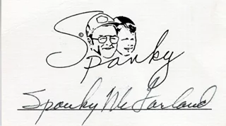 Spanky McFarland autograph