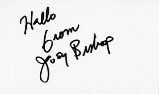 Joey Bishop autograph