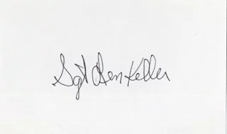 Leonard B. Keller autograph