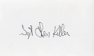 Leonard B. Keller autograph