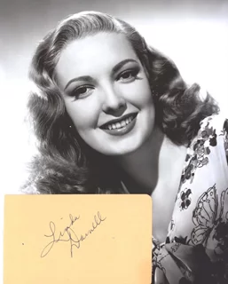 Linda Darnell autograph