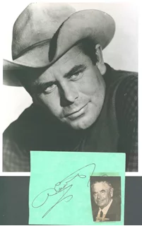 Glenn Ford autograph