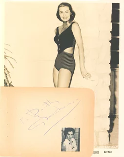 Cyd Charisse autograph