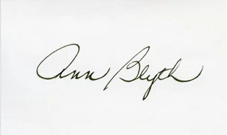 Ann Blyth autograph