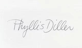 Phyllis Diller autograph