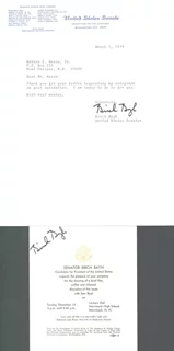 Birch Bayh autograph