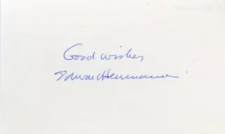 Edward Herrmann autograph