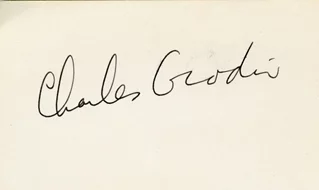 Charles Grodin autograph