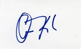 Christopher Knight autograph