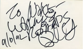 Phil Spector autograph