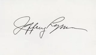 Jeffrey Lynn autograph