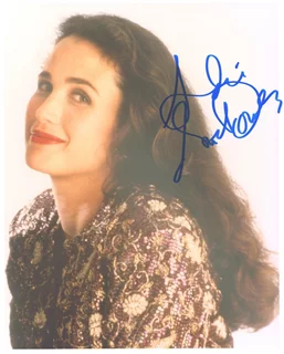 Andie MacDowell autograph