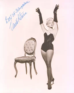 Venetia Stevenson autograph