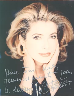 Catherine Deneuve autograph