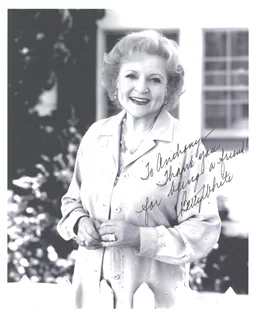 Betty White autograph