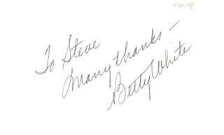 Betty White autograph
