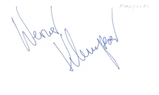 Werner Klemperer autograph