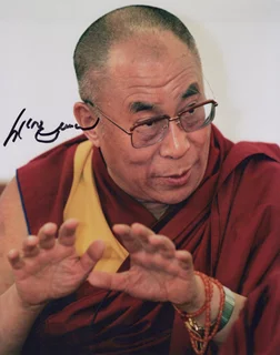 Dalai Lama autograph