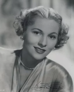Joan Fontaine autograph