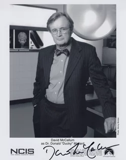 David McCallum autograph