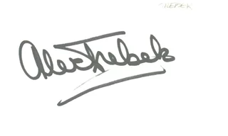 Alex Trebek autograph