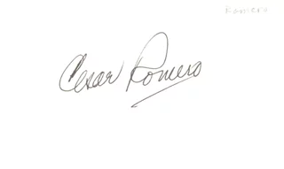Cesar Romero autograph