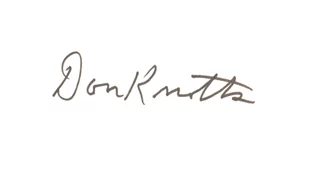 Don Knotts autograph