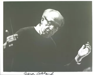 Aaron Copland autograph