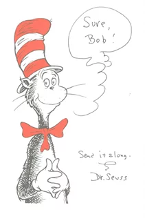 Dr. Seuss autograph
