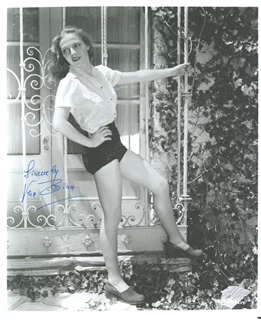 Vera Zorina autograph
