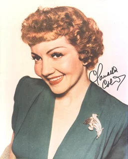 Claudette Colbert autograph