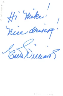 Esther Williams autograph