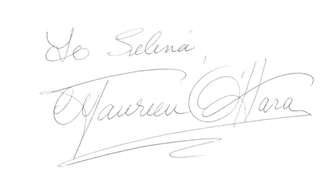 Maureen O'Hara autograph