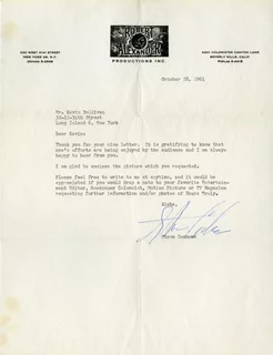 Steve Cochran autograph