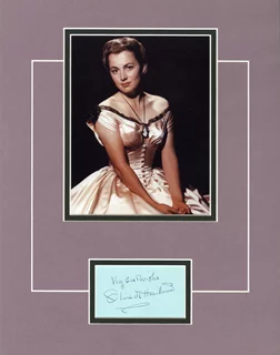 Olivia DeHavilland autograph