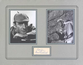 Basil Rathbone autograph