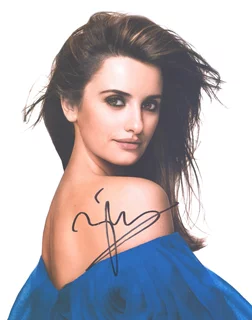 Penelope Cruz autograph