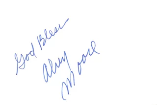 Alvy Moore autograph