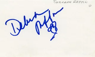 Deborah Raffin autograph