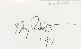 Gary Puckett autograph