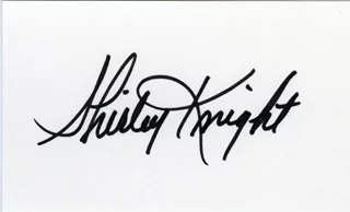 Shirley Knight autograph