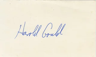 Harold Gould autograph