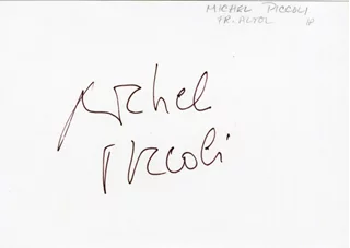 Michel Piccoli autograph