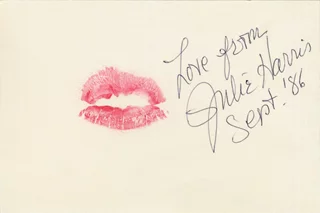 Julie Harris autograph