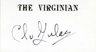 Clu Gulager autograph
