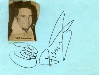 Cliff Robertson autograph