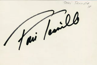 Toni Tennille autograph